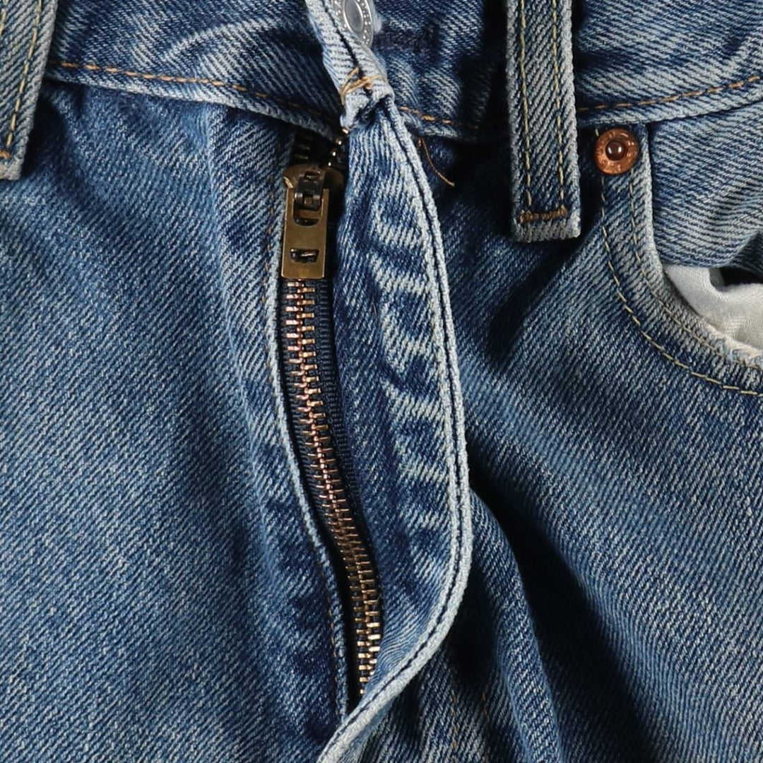Levi's 550 tapered denim pants for men, size W34 cotton blue type Vintage Second Hand