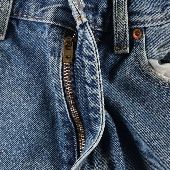 Levi's 550 tapered denim pants for men, size W34 cotton blue type Vintage Second Hand