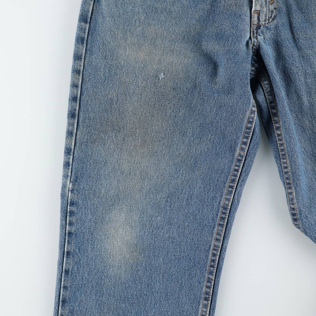 Levi's 550 tapered denim pants for men, size W34 cotton blue type Vintage Second Hand