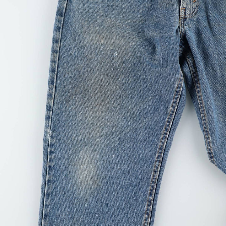 Levi's 550 tapered denim pants for men, size W34 cotton blue type Vintage Second Hand