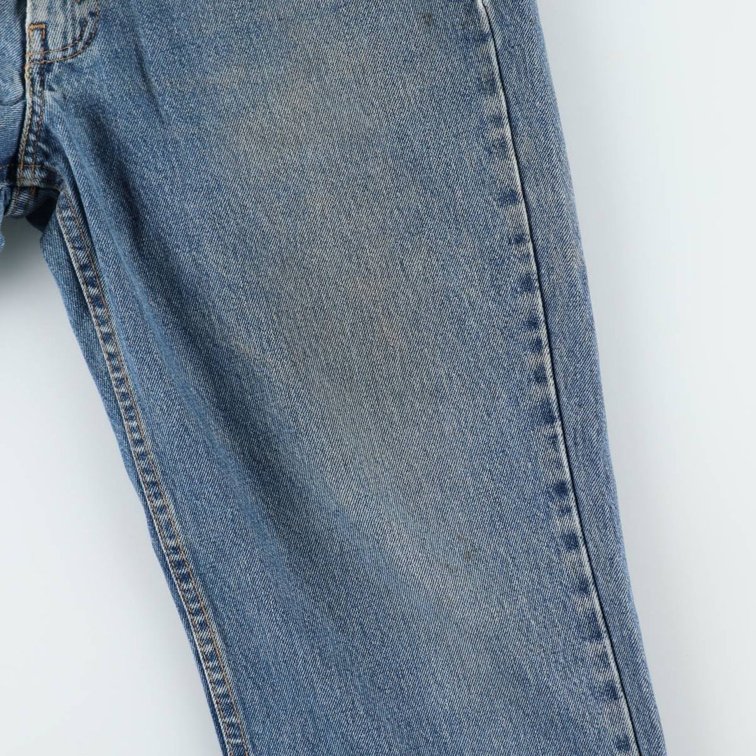Levi's 550 tapered denim pants for men, size W34 cotton blue type Vintage Second Hand
