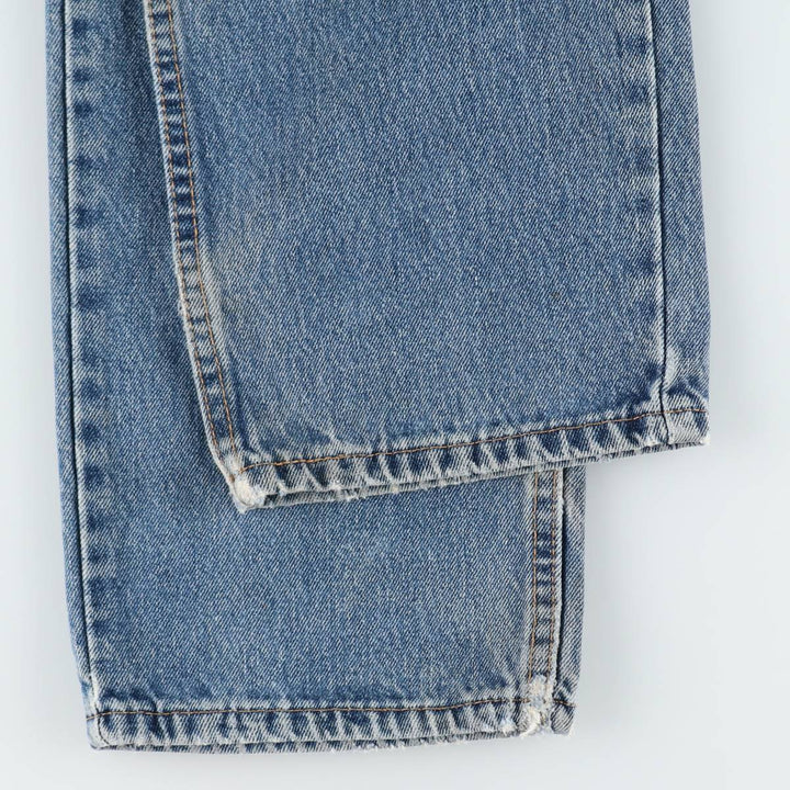 Levi's 550 tapered denim pants for men, size W34 cotton blue type Vintage Second Hand