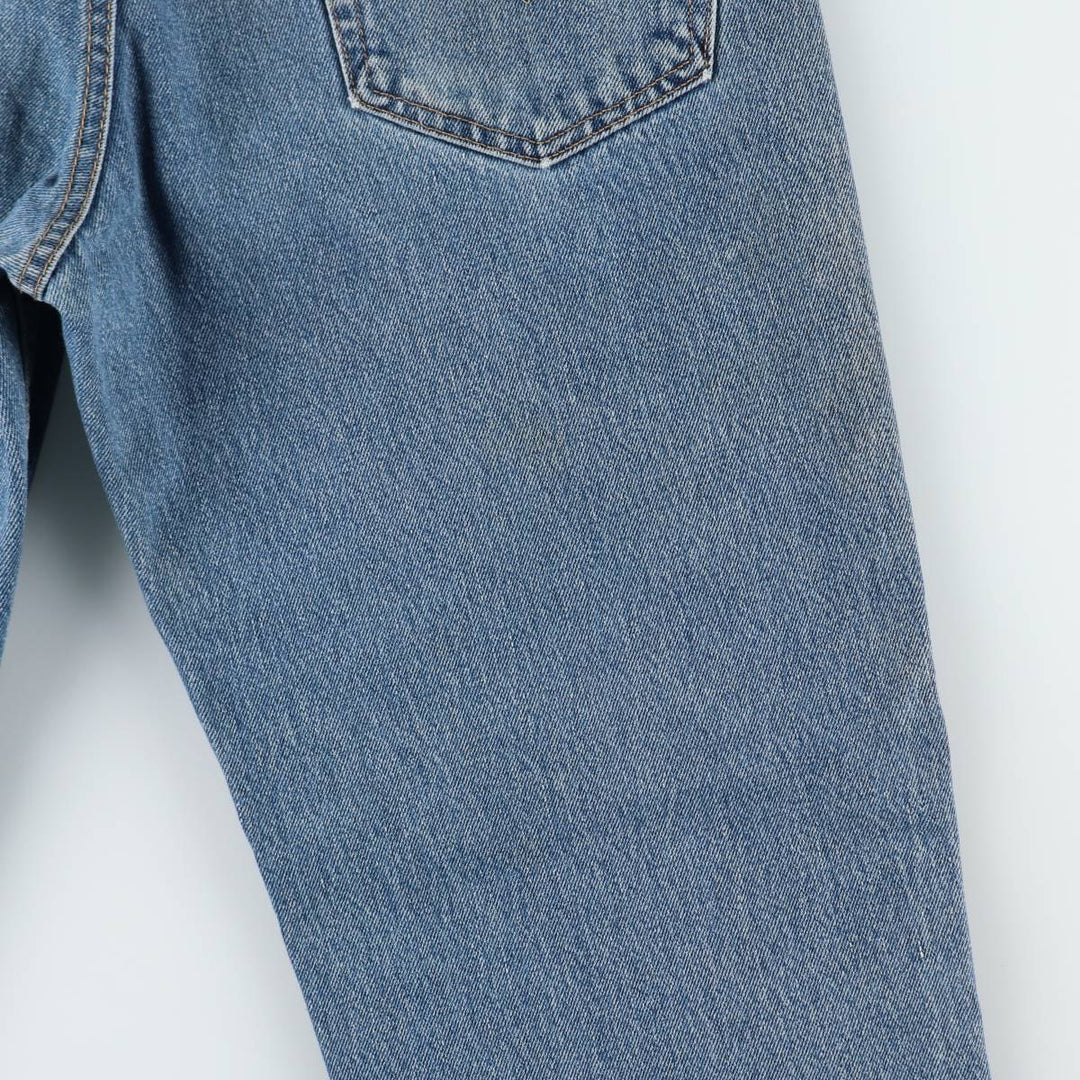 Levi's 550 tapered denim pants for men, size W34 cotton blue type Vintage Second Hand