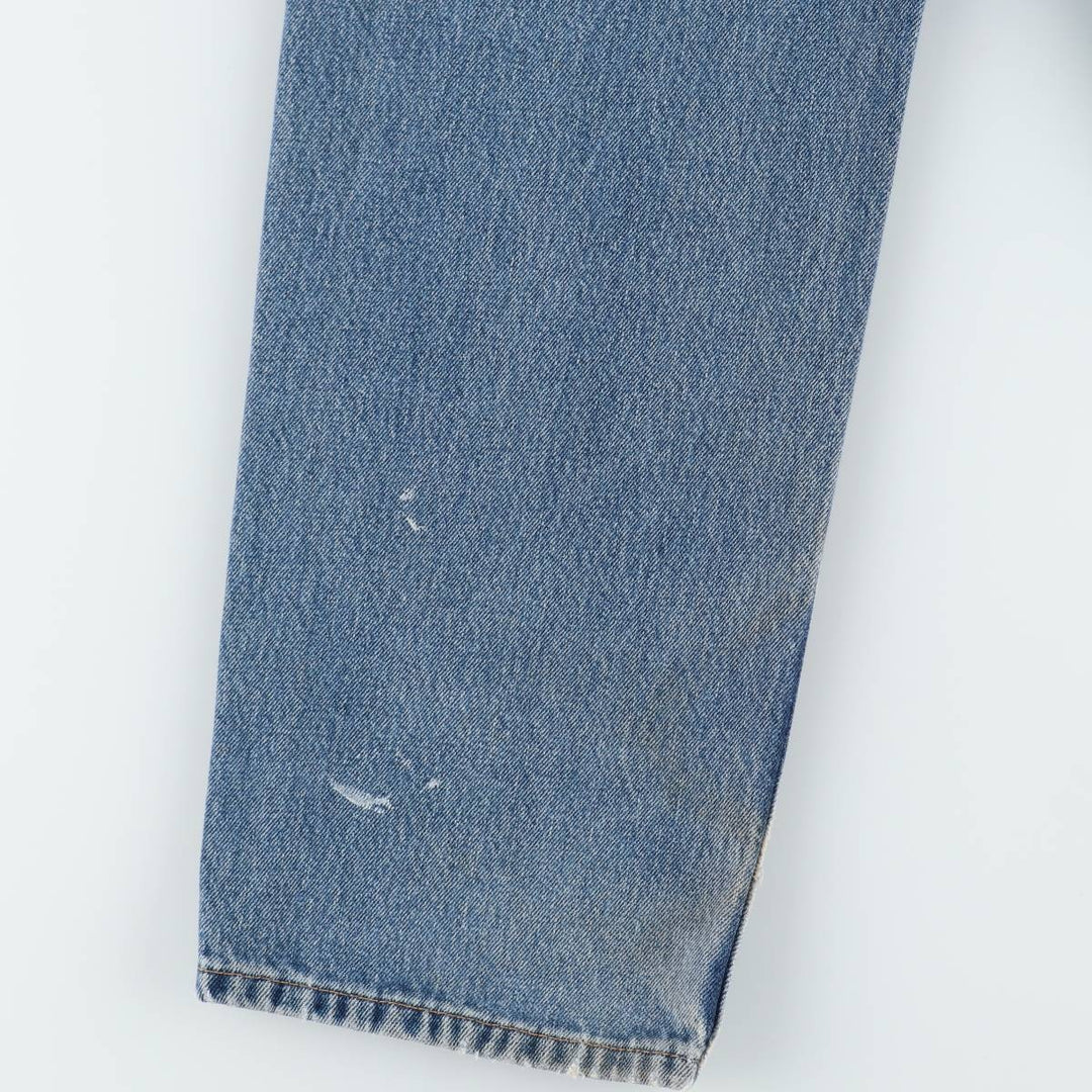 Levi's 550 tapered denim pants for men, size W34 cotton blue type Vintage Second Hand