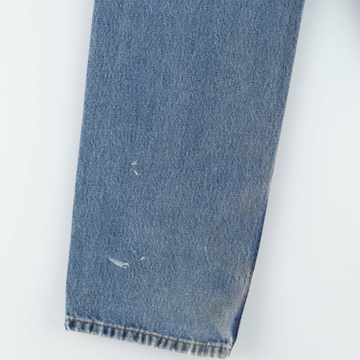 Levi's 550 tapered denim pants for men, size W34 cotton blue type Vintage Second Hand