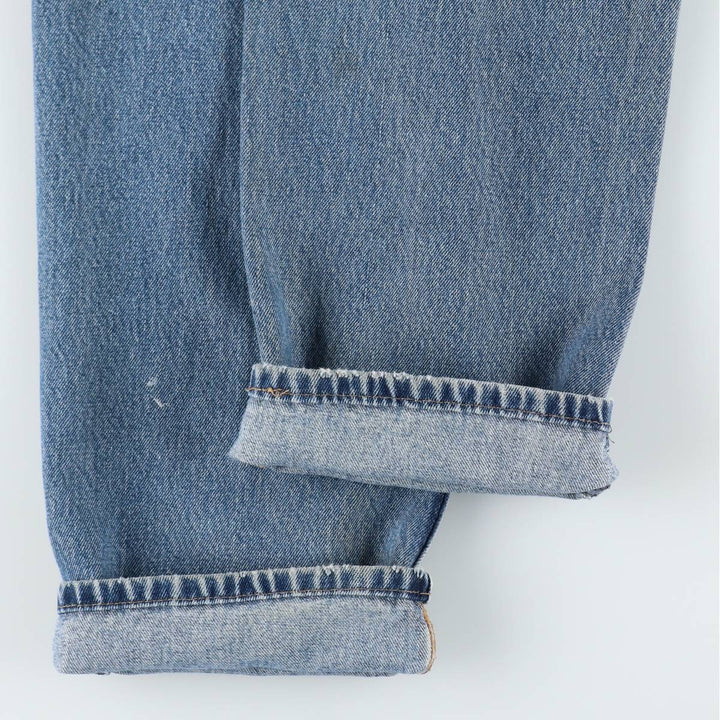 Levi's 550 tapered denim pants for men, size W34 cotton blue type Vintage Second Hand