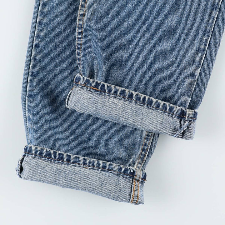 Levi's 550 tapered denim pants for men, size W34 cotton blue type Vintage Second Hand