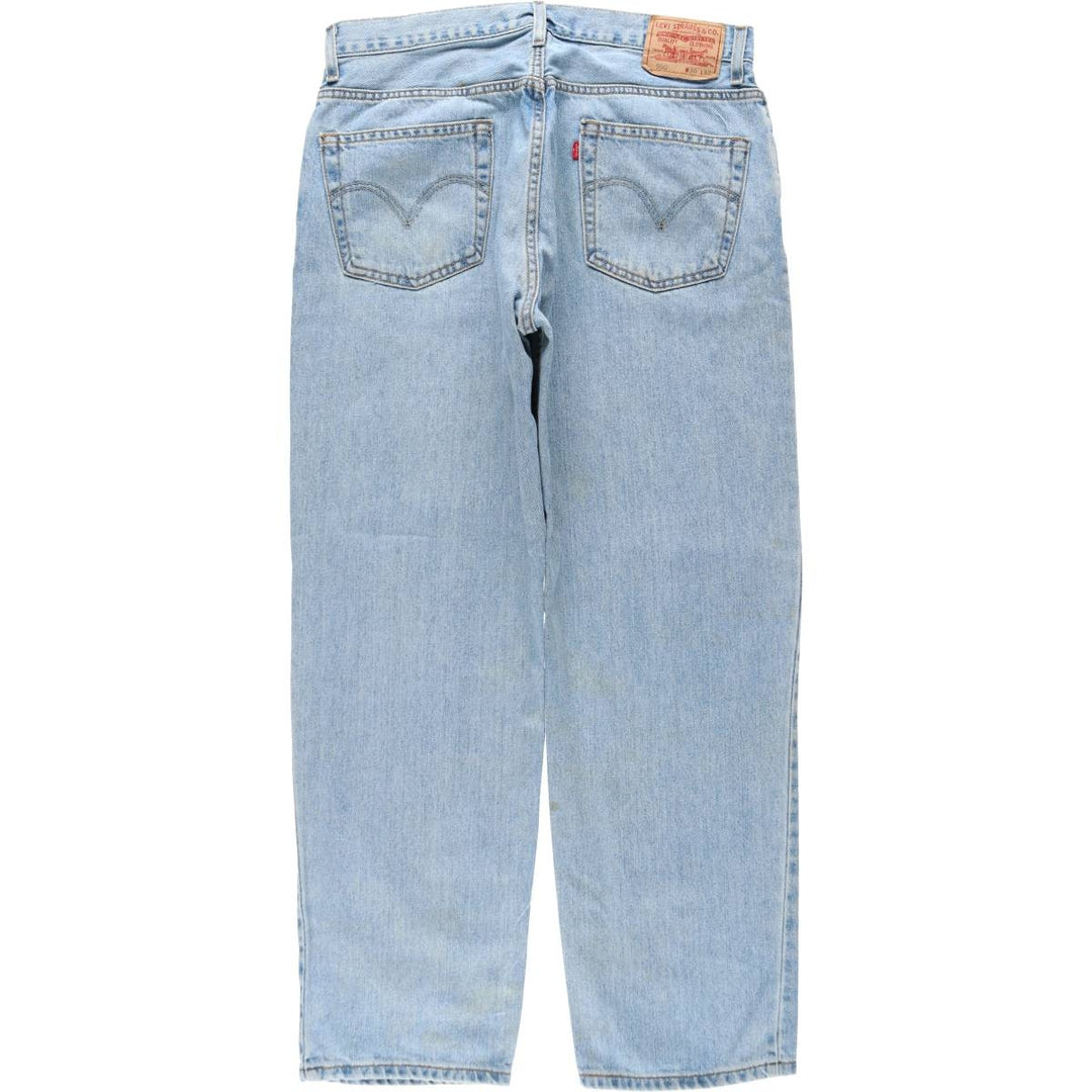 2000'S Levi's 550 Relaxed Fit Tapered Denim Pants, Men's Size 36 cotton Blue type light blue Vintage Second Hand