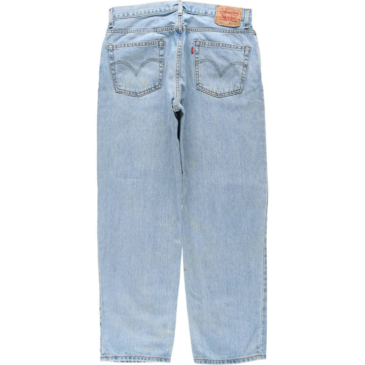 2000'S Levi's 550 Relaxed Fit Tapered Denim Pants, Men's Size 36 cotton Blue type light blue Vintage Second Hand