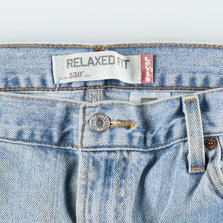 2000'S Levi's 550 Relaxed Fit Tapered Denim Pants, Men's Size 36 cotton Blue type light blue Vintage Second Hand