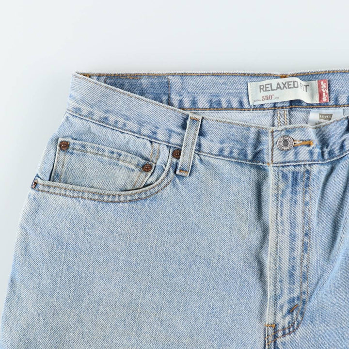 2000'S Levi's 550 Relaxed Fit Tapered Denim Pants, Men's Size 36 cotton Blue type light blue Vintage Second Hand