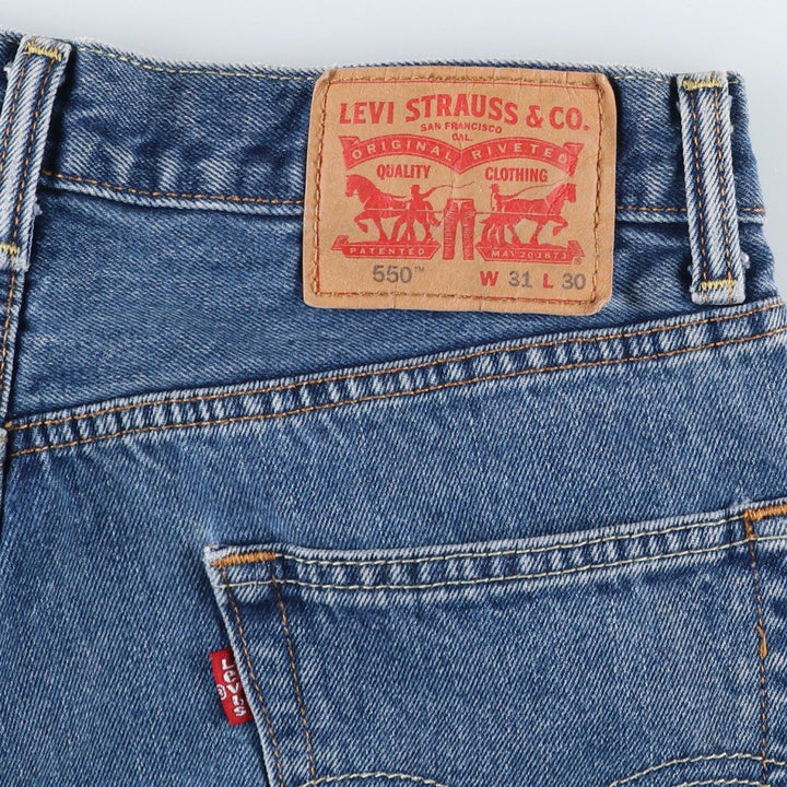 Levi's 550-4886 Tapered Denim Pants, Men's Size W31 (approx.) cotton blue type Vintage Second Hand