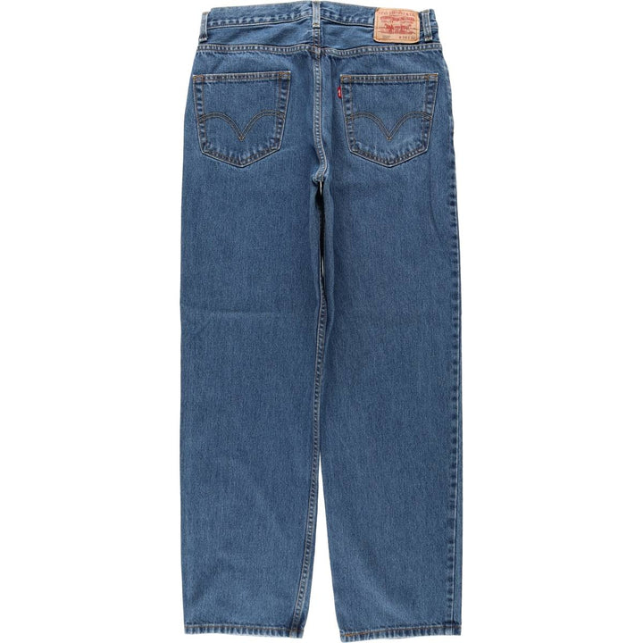 Levi's 550 Relaxed Fit Tapered Denim Pants for Men, W34 equivalent cotton blue type Vintage Second Hand