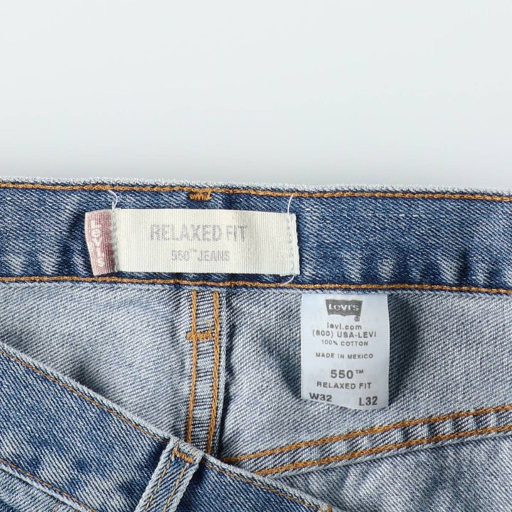 Levi's 550 Relaxed Fit Tapered Denim Pants for Men, W31 equivalent cotton blue type Vintage Second Hand