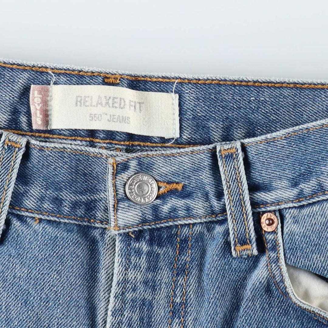 Levi's 550 Relaxed Fit Tapered Denim Pants for Men, W31 equivalent cotton blue type Vintage Second Hand