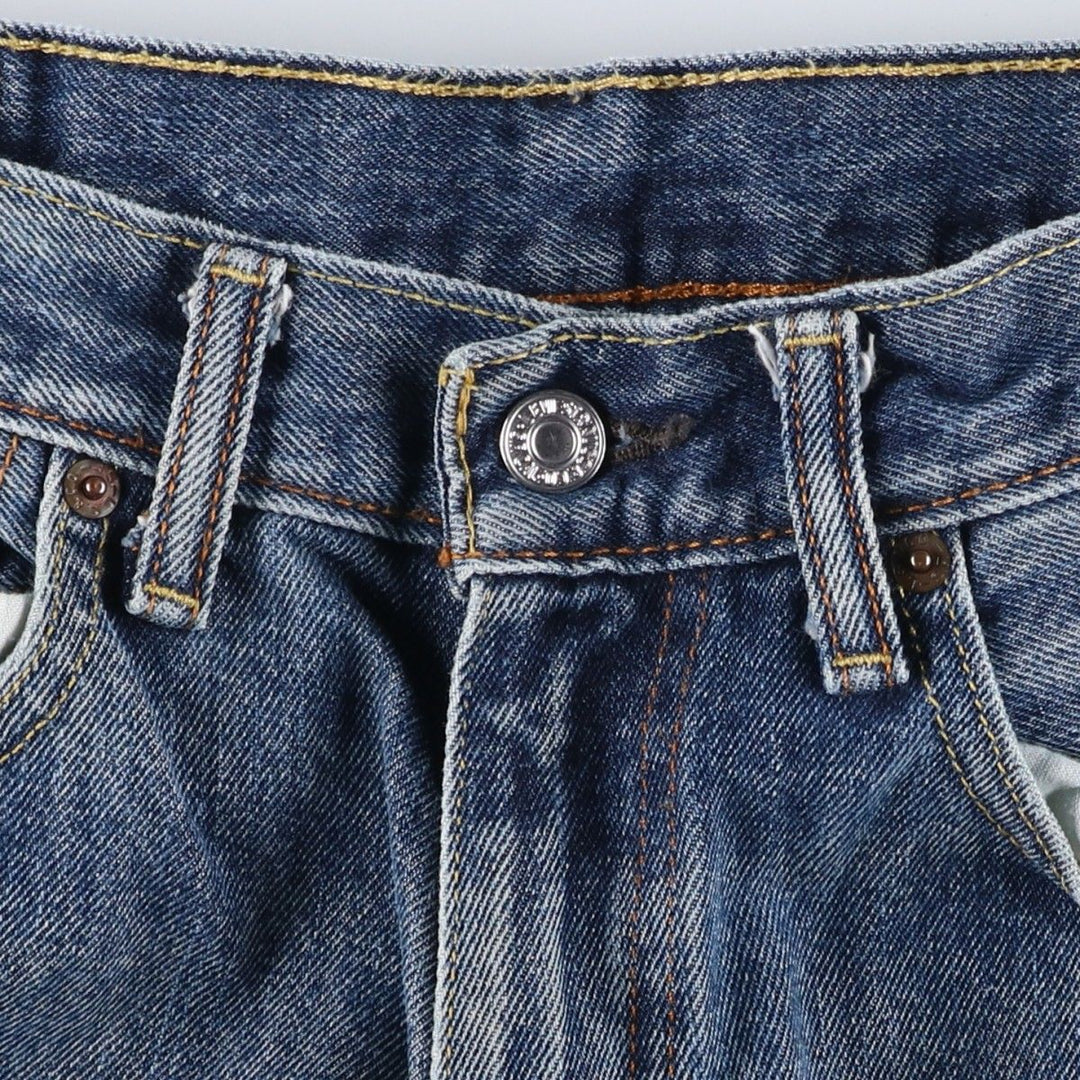 Levi's 550 tapered denim pants for men, equivalent to w31 cotton blue type Vintage Second Hand