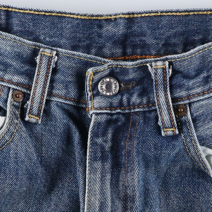 Levi's 550 tapered denim pants for men, equivalent to w31 cotton blue type Vintage Second Hand