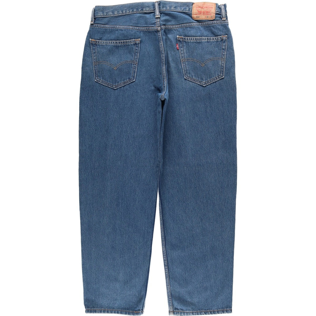Levi's 550 Relaxed Fit Tapered Denim Pants for Men, W37 cotton blue type Vintage Second Hand