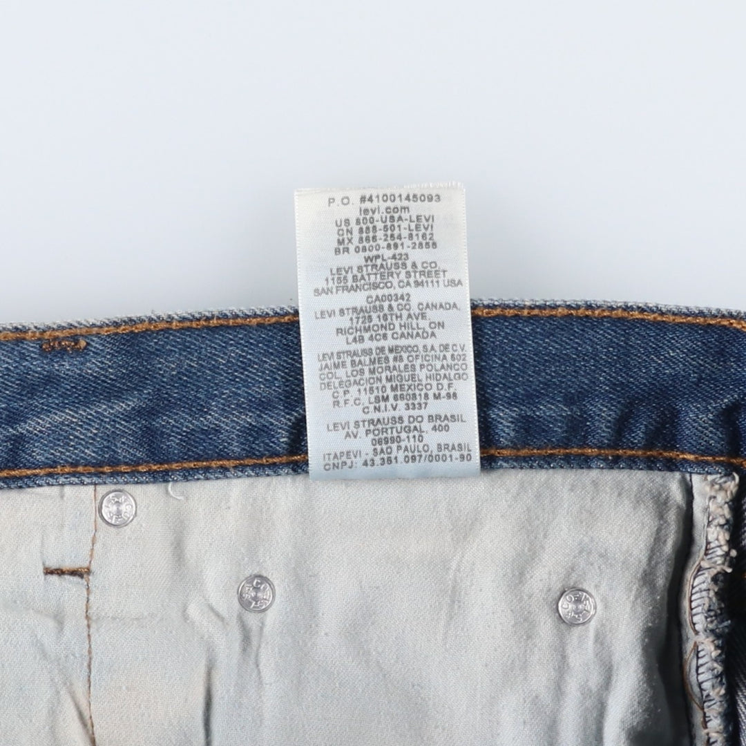 Levi's 550 Relaxed Fit Tapered Denim Pants for Men, W37 cotton blue type Vintage Second Hand