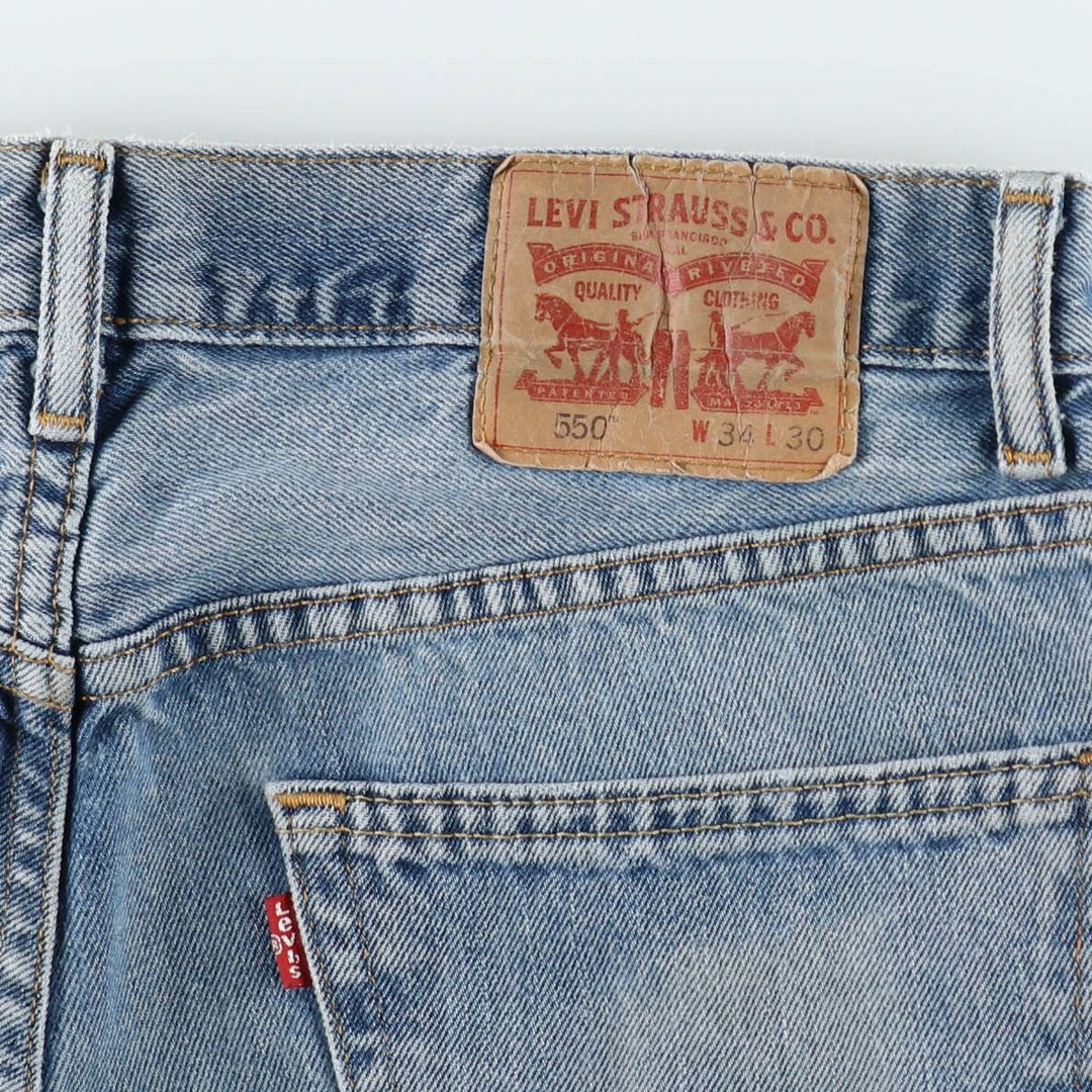 Levi's 550 Tapered Denim Pants, Men's W33 (approx.), Vintage unclear blue type Vintage Second Hand