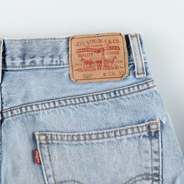 2000'S Levi's 550 Relaxed Fit Tapered Denim Pants, Men's Size W33 (approx.), Vintage cotton blue type Vintage Second Hand