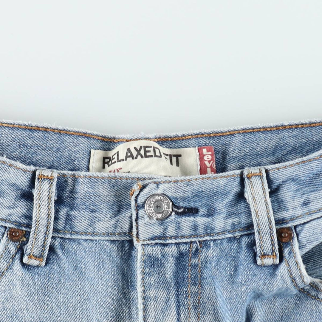 2000'S Levi's 550 Relaxed Fit Tapered Denim Pants, Men's Size W33 (approx.), Vintage cotton blue type Vintage Second Hand