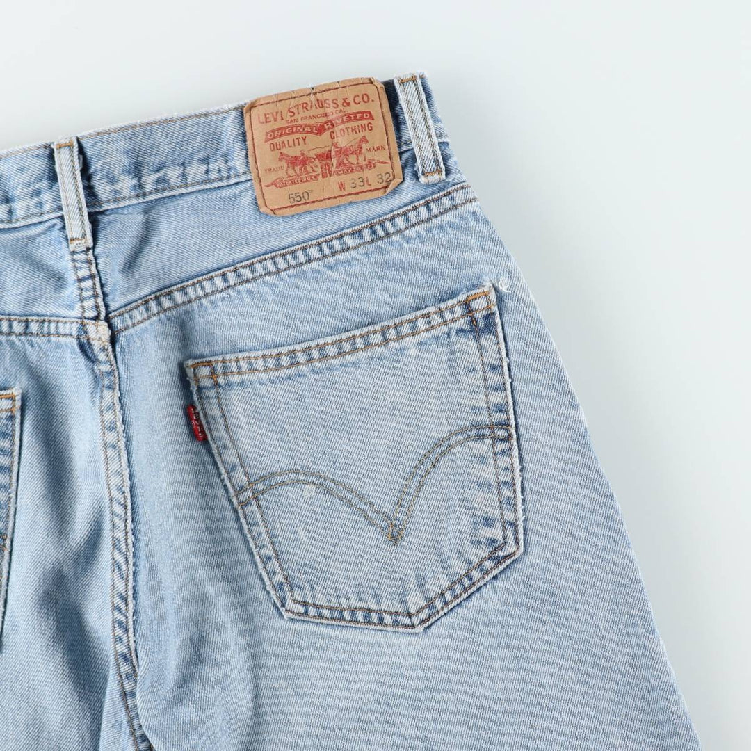 2000'S Levi's 550 Relaxed Fit Tapered Denim Pants, Men's Size W33 (approx.), Vintage cotton blue type Vintage Second Hand
