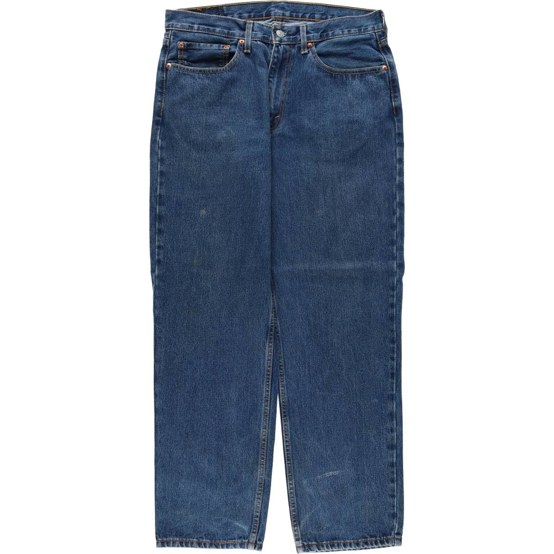 Levi's 550 tapered denim pants for men, size W34 cotton blue type Vintage Second Hand