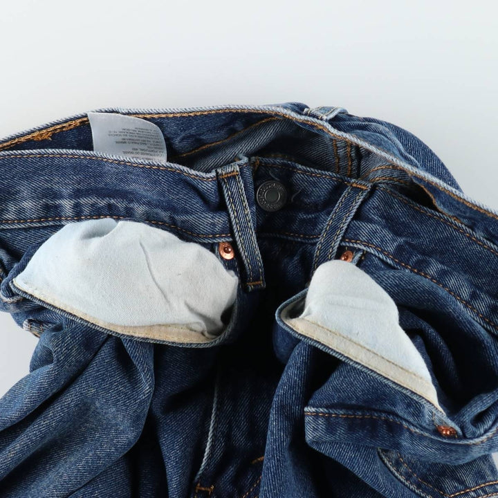 Levi's 550 tapered denim pants for men, size W34 cotton blue type Vintage Second Hand