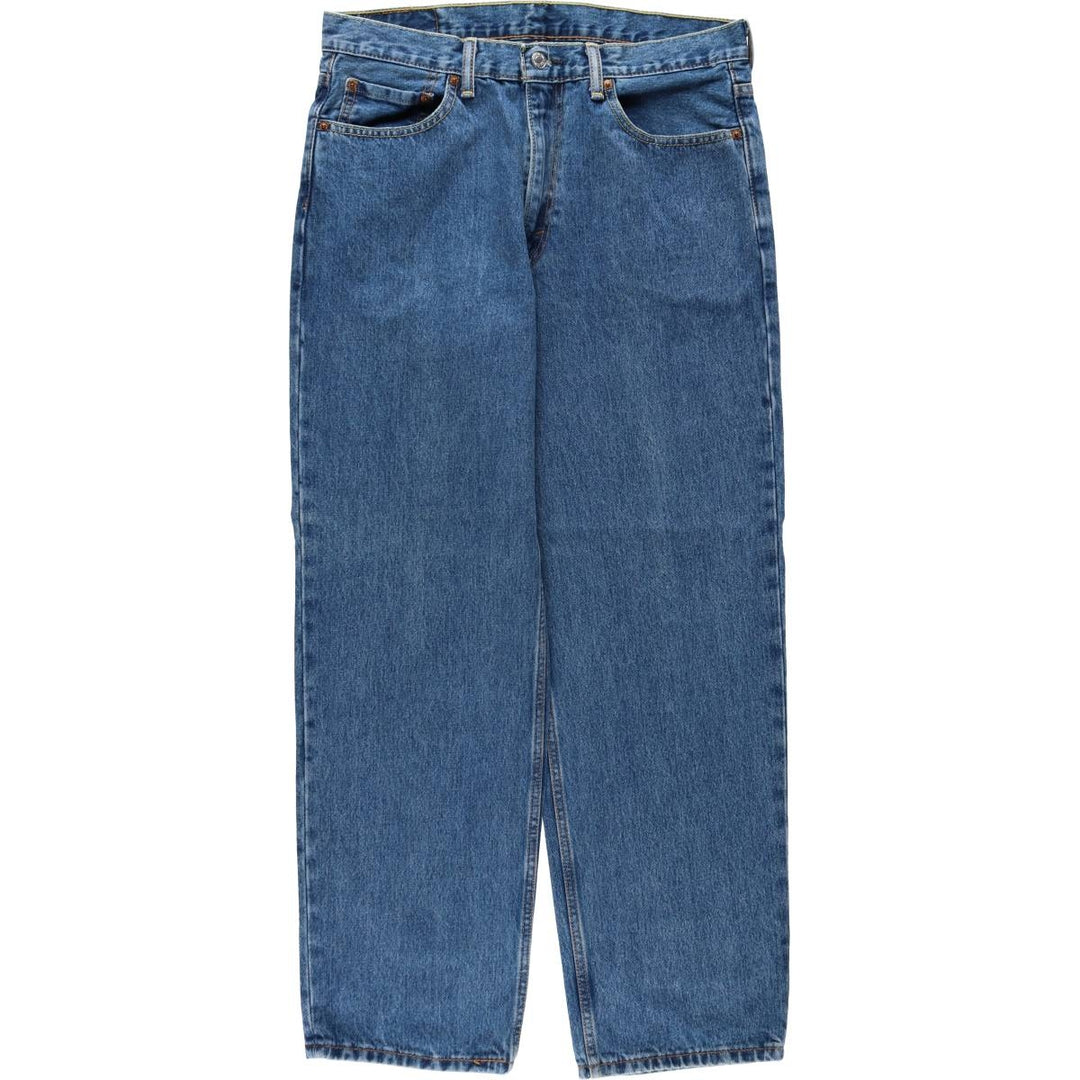 Levi's 550 tapered denim pants for men, size W34 cotton blue type Vintage Second Hand