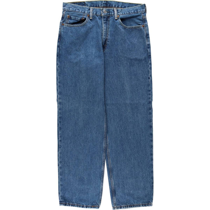 Levi's 550 tapered denim pants for men, size W34 cotton blue type Vintage Second Hand