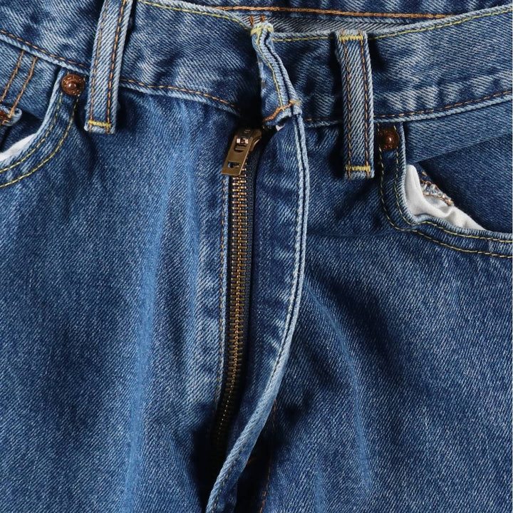Levi's 550 tapered denim pants for men, size W34 cotton blue type Vintage Second Hand