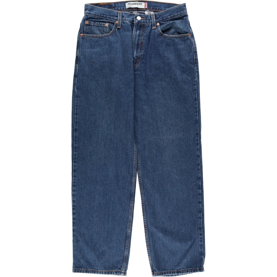 Levi's 550 Relaxed Fit Tapered Denim Pants for Men, W31 equivalent cotton blue type Vintage Second Hand