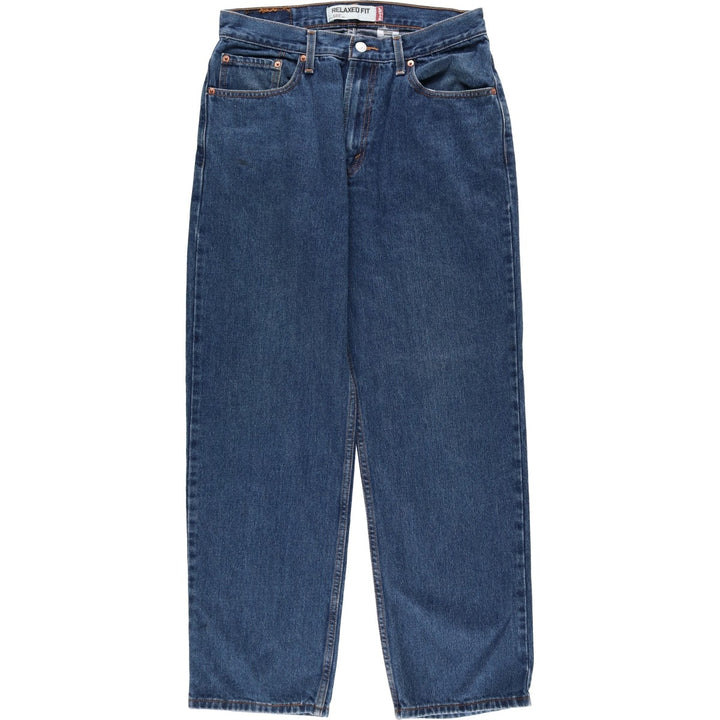 Levi's 550 Relaxed Fit Tapered Denim Pants for Men, W31 equivalent cotton blue type Vintage Second Hand