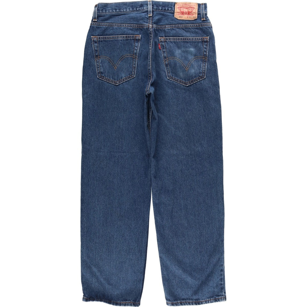 Levi's 550 Relaxed Fit Tapered Denim Pants for Men, W31 equivalent cotton blue type Vintage Second Hand