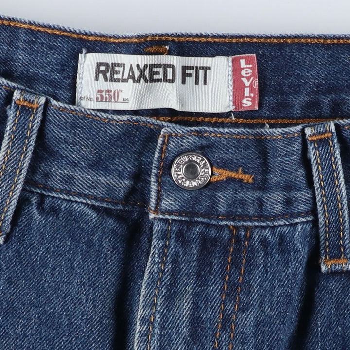 Levi's 550 Relaxed Fit Tapered Denim Pants for Men, W31 equivalent cotton blue type Vintage Second Hand