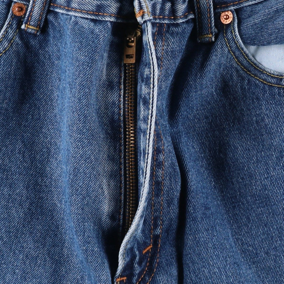 Levi's 550 tapered denim pants for men, size W34 cotton blue type Vintage Second Hand