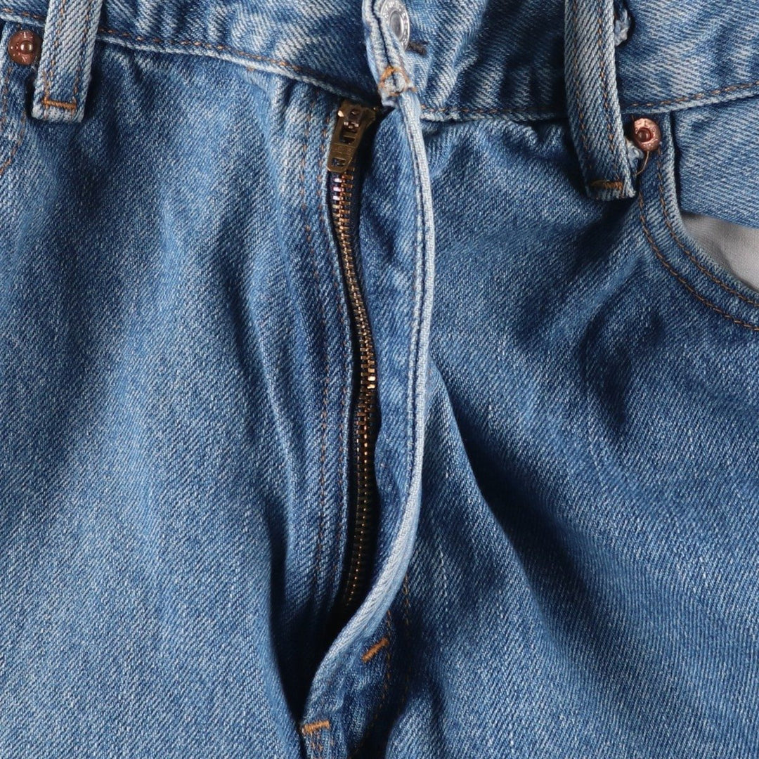 Levi's 550 tapered denim pants for men, size W34 cotton blue type Vintage Second Hand