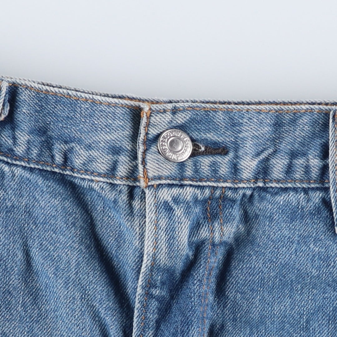 Levi's 550 tapered denim pants for men, size W34 cotton blue type Vintage Second Hand