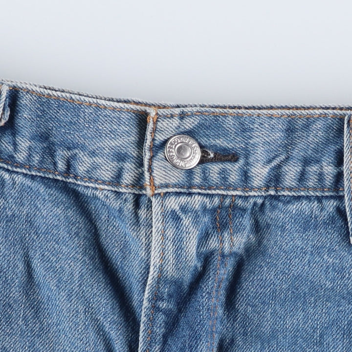 Levi's 550 tapered denim pants for men, size W34 cotton blue type Vintage Second Hand