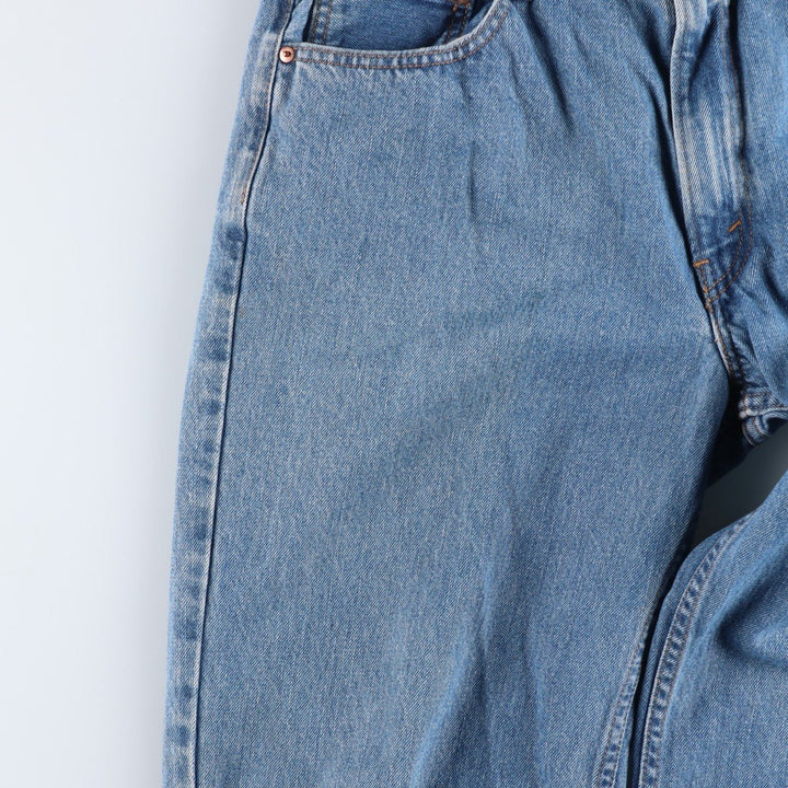 Levi's 550 tapered denim pants for men, size W34 cotton blue type Vintage Second Hand