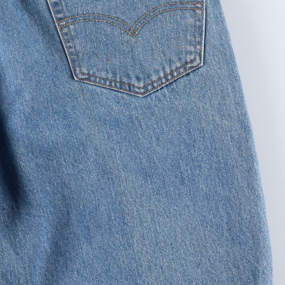 Levi's 550 tapered denim pants for men, size W34 cotton blue type Vintage Second Hand