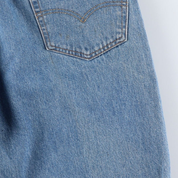 Levi's 550 tapered denim pants for men, size W34 cotton blue type Vintage Second Hand