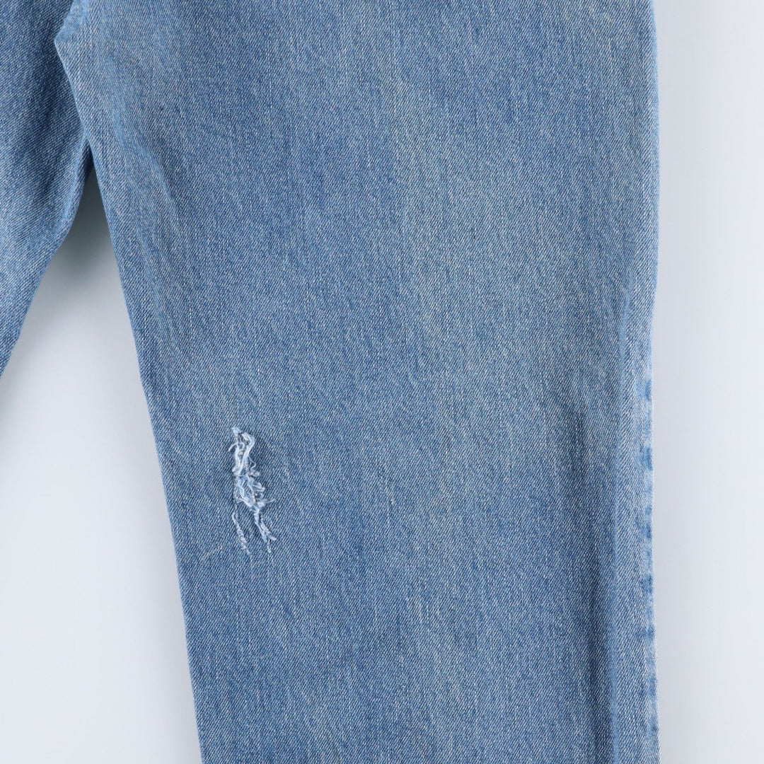 Levi's 550 tapered denim pants for men, size W34 cotton blue type Vintage Second Hand