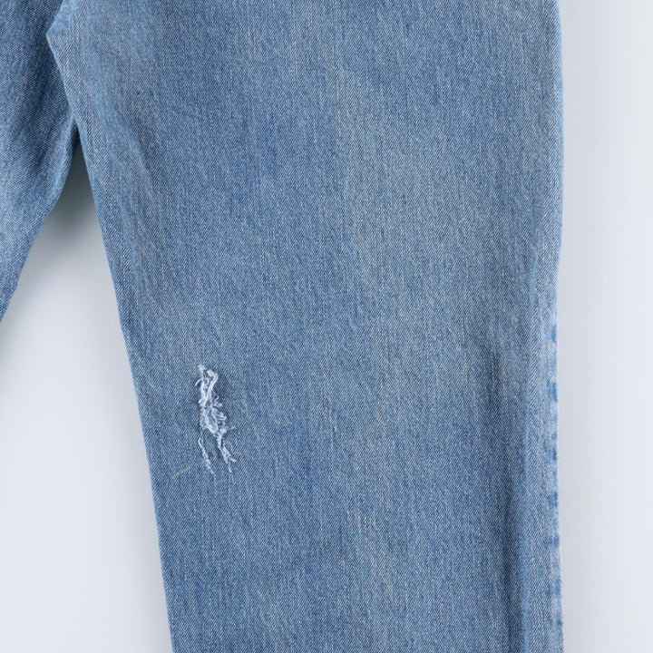 Levi's 550 tapered denim pants for men, size W34 cotton blue type Vintage Second Hand