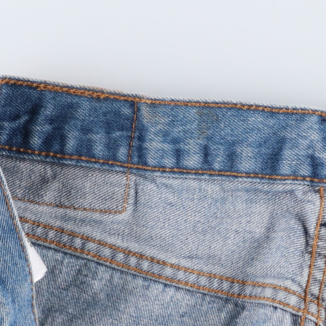 Levi's 550 tapered denim pants for men, size W34 cotton blue type Vintage Second Hand