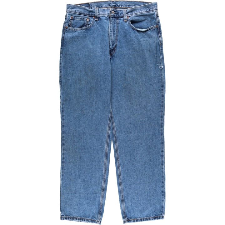 Levi's 550 tapered denim pants for men, size w35 cotton blue type Vintage Second Hand