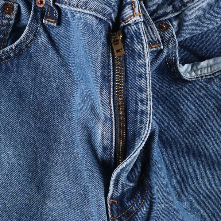 Levi's 550 tapered denim pants for men, size w35 cotton blue type Vintage Second Hand