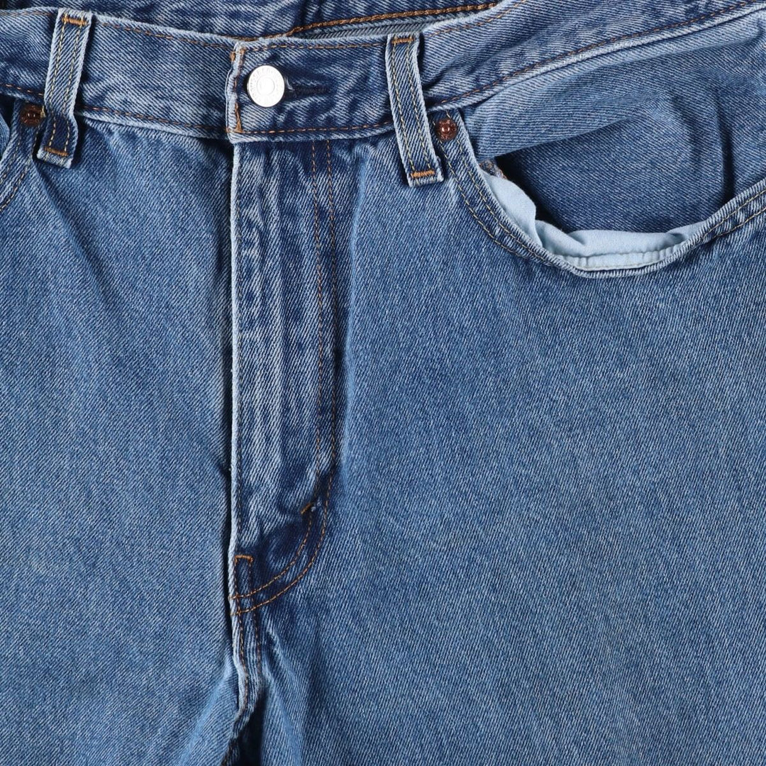 Levi's 550 tapered denim pants for men, size w35 cotton blue type Vintage Second Hand