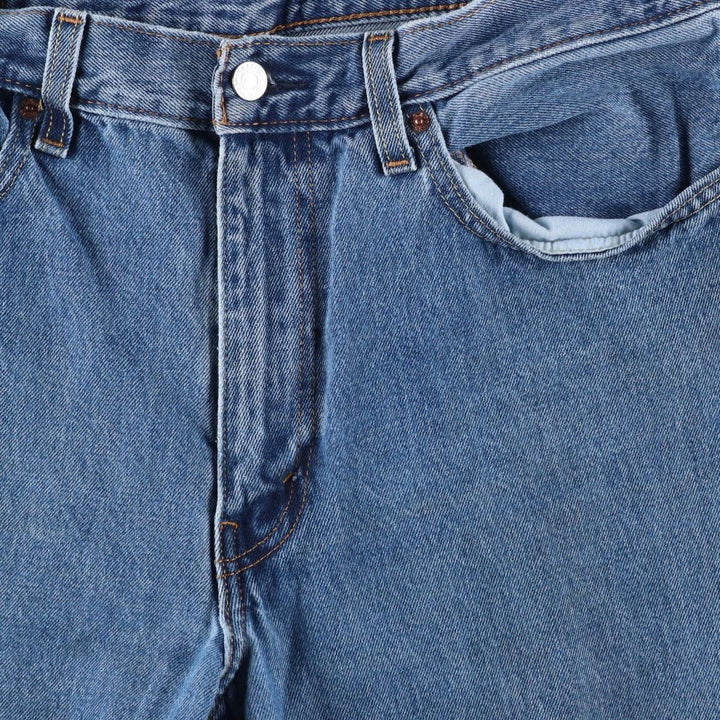 Levi's 550 tapered denim pants for men, size w35 cotton blue type Vintage Second Hand